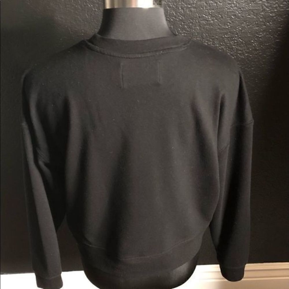 Calvin Klein Monogram Logo Pullover Crop Sweatshirt - Picture 4 of 8